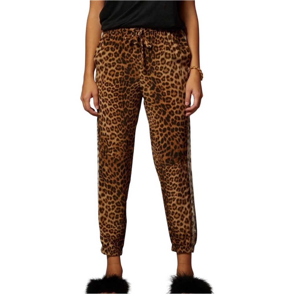 Divided by H&M animal print silk jogger pants size 6